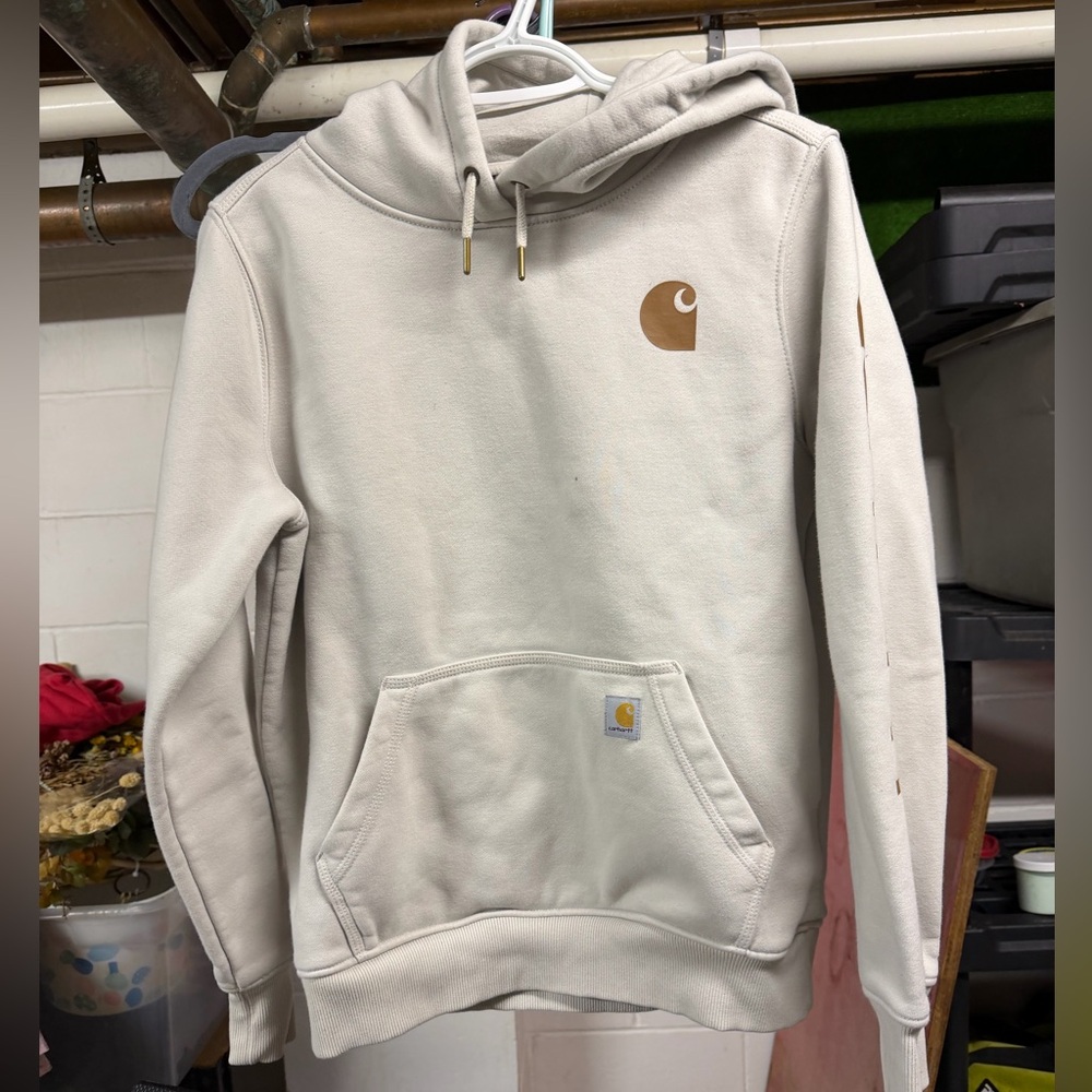 Carhartt Women’s  Off-White Hoodie size small